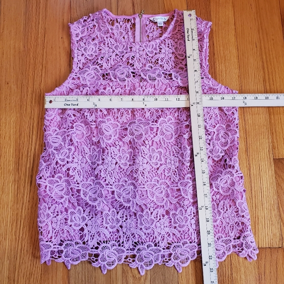 Nanette Lepore Pink Lace Summer Top - Picture 15 of 15